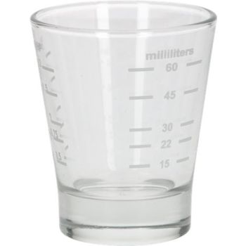 Bicchiere vetro graduato 15/60 ml